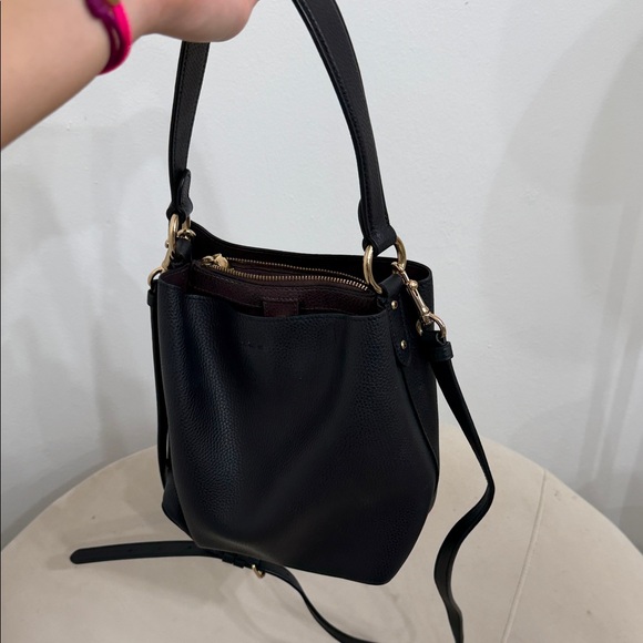 Coach Black Crossbody Bag with Gold Accents - Picture 2 of 3